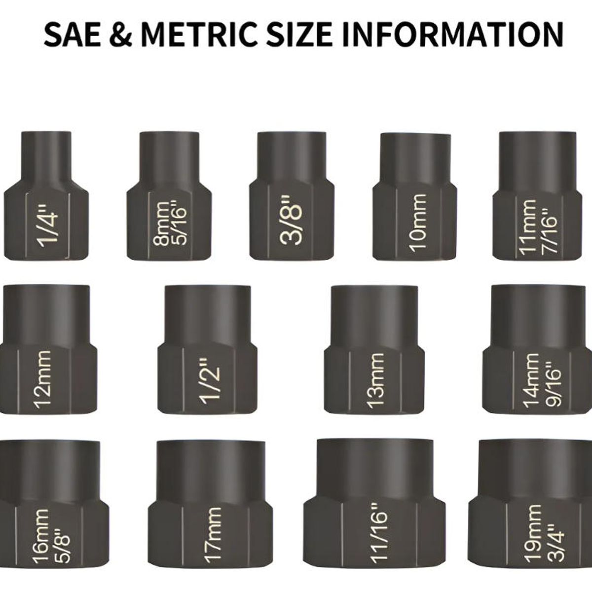 ATURE - Set Dados Extractores Pernos Y Tuercas Rodadas 9 A 19mm