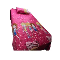 GENERICO - CUBRECAMA QUILT INFANTIL NIÑA DE VERANO