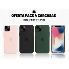 GENERICO - Pack 4 Carcasas para iPhone 14 Plus