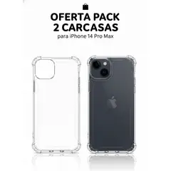 GENERICO - Pack 2 Carcasas antishock para iPhone 14 Pro Max