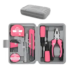 GENERICO - 13 Pcs Kit De Herramientas Diy Con Caja Para Hogar Y Oficina