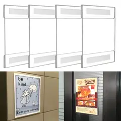 ATURE - 4 Porta Letreros Folleto Carta Pared Acrilico Carta Vertical