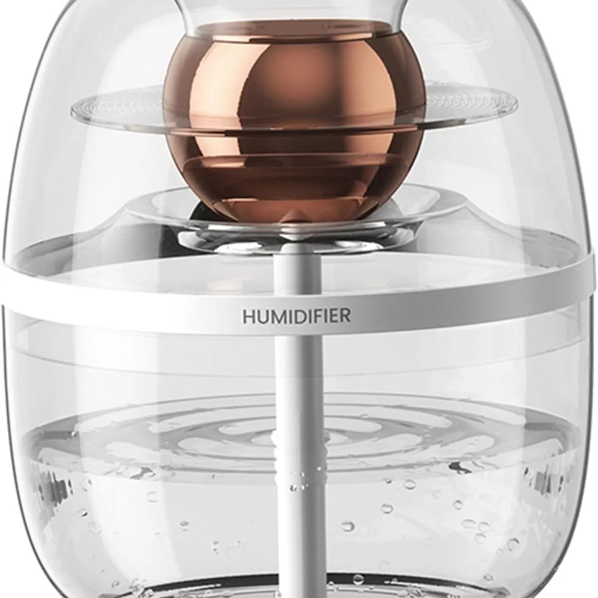 PUREPOWER - Humidificador 3L USB Portátil para Dormitorio con Niebla Fría Luz Nocturna y Silencioso