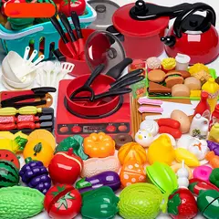 ATURE - 102piezas Juego De Juguetes De Cocina Para Niños Pequeños