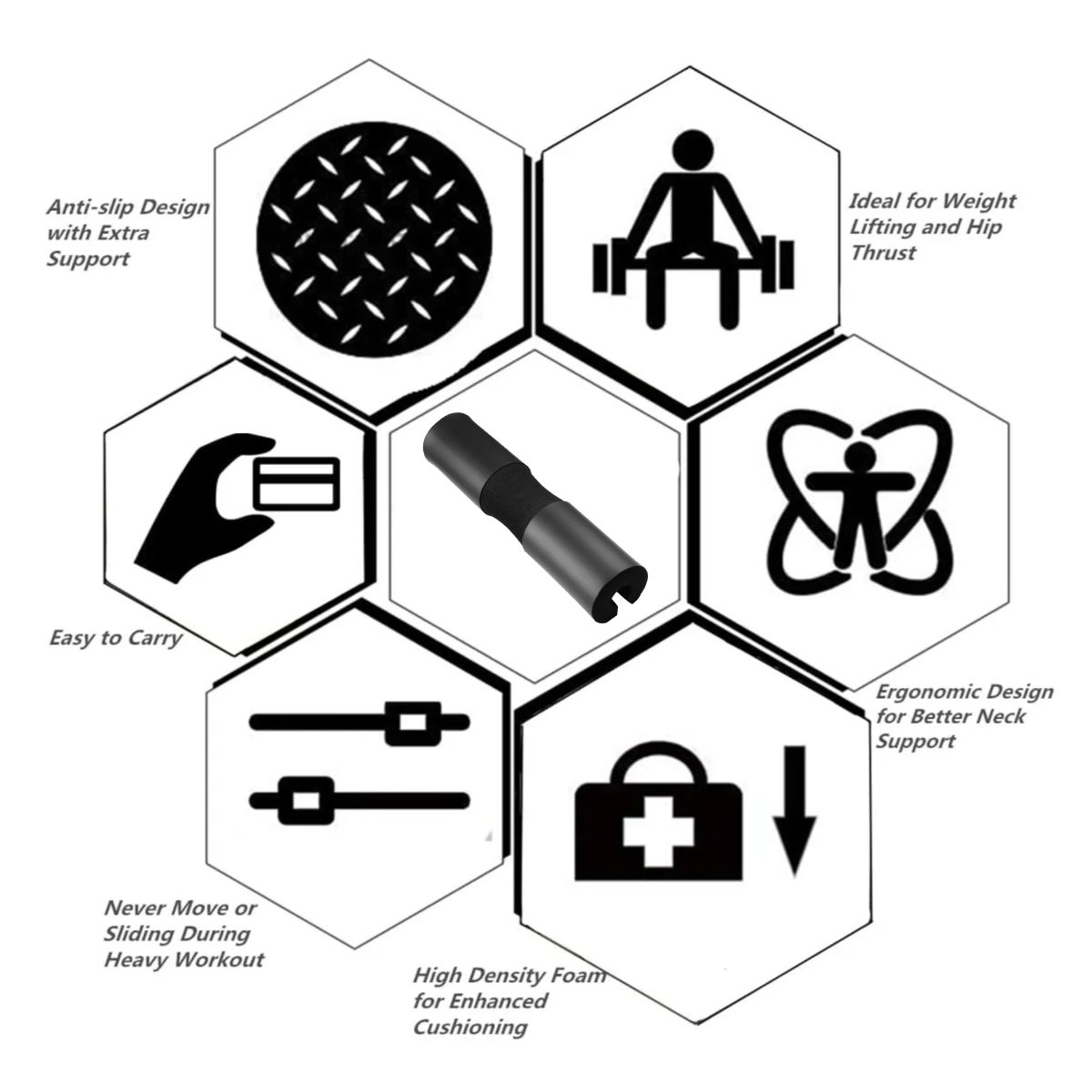 ATURE - Protectores De Hombros Para Barra Evita Dolor Y Molestias