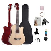 Paquete de guitarra acústica para principiantes de 38 pulgadas