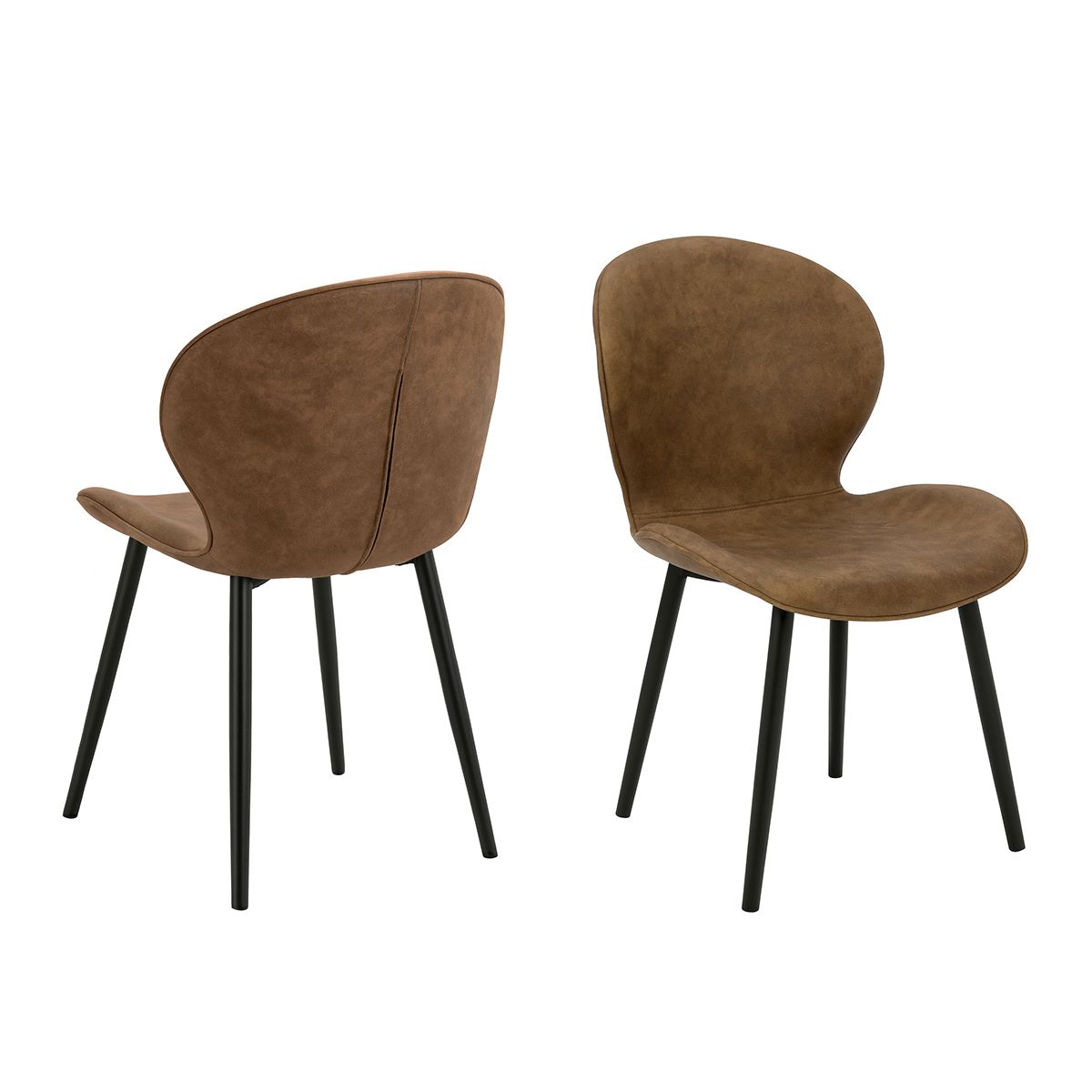 MIRKELA - Sillas Allegra Camel Set x2