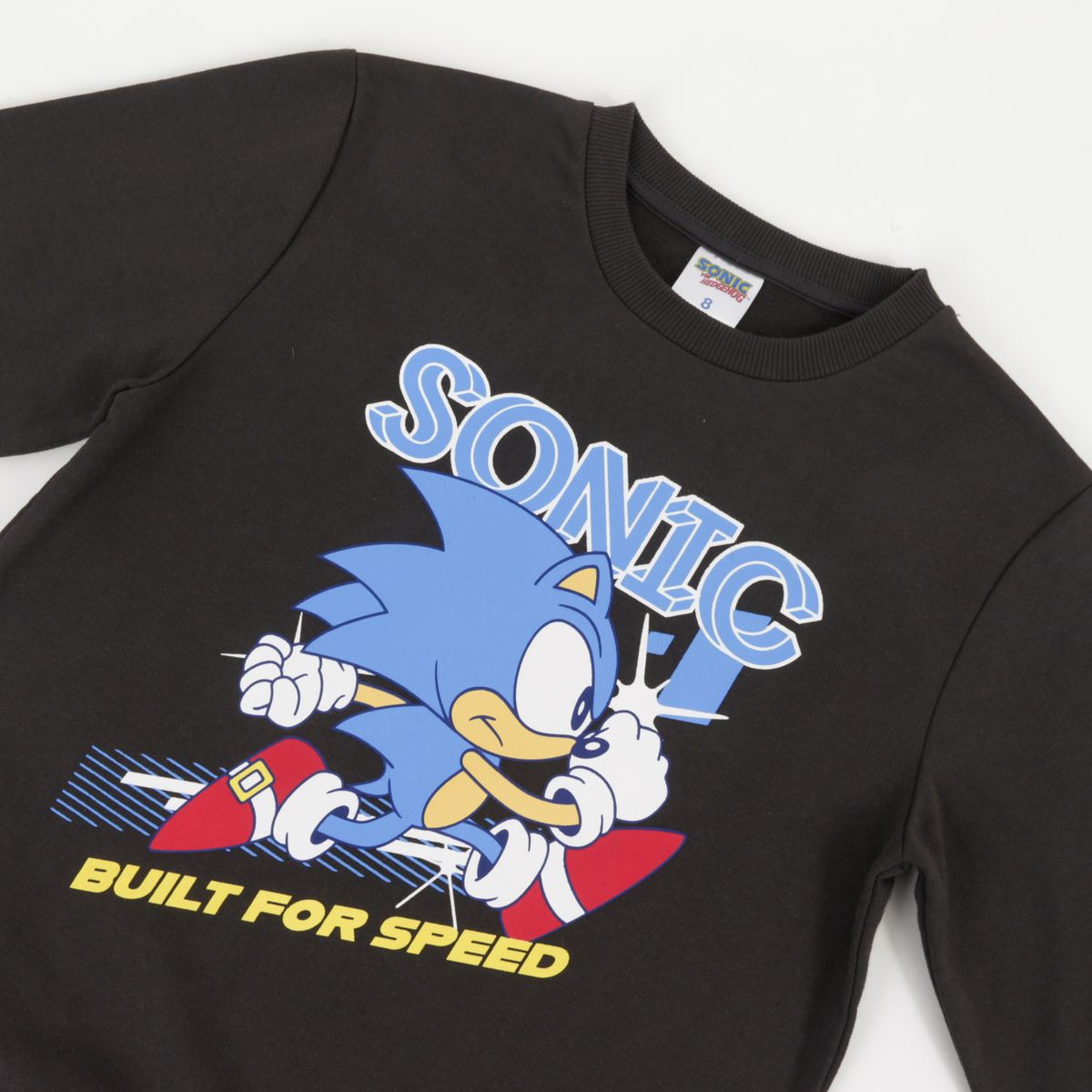 SONIC - Polerón Cerrado Niño Gris Personaje Sonic