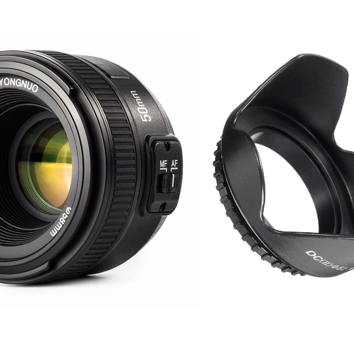 GENERICO - LENTE YONGNUO 50MM PARA NIKON + PARASOL