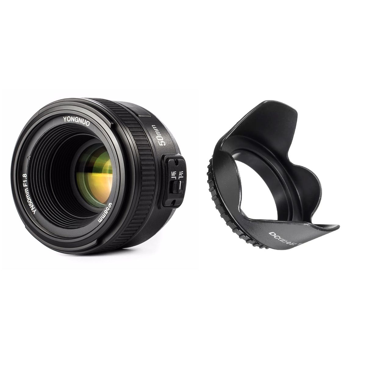 GENERICO - LENTE YONGNUO 50MM PARA NIKON + PARASOL
