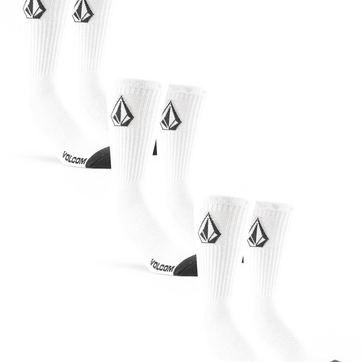 VOLCOM - Calcetines Full Stone 3Pack Blanco Hombre Volcom