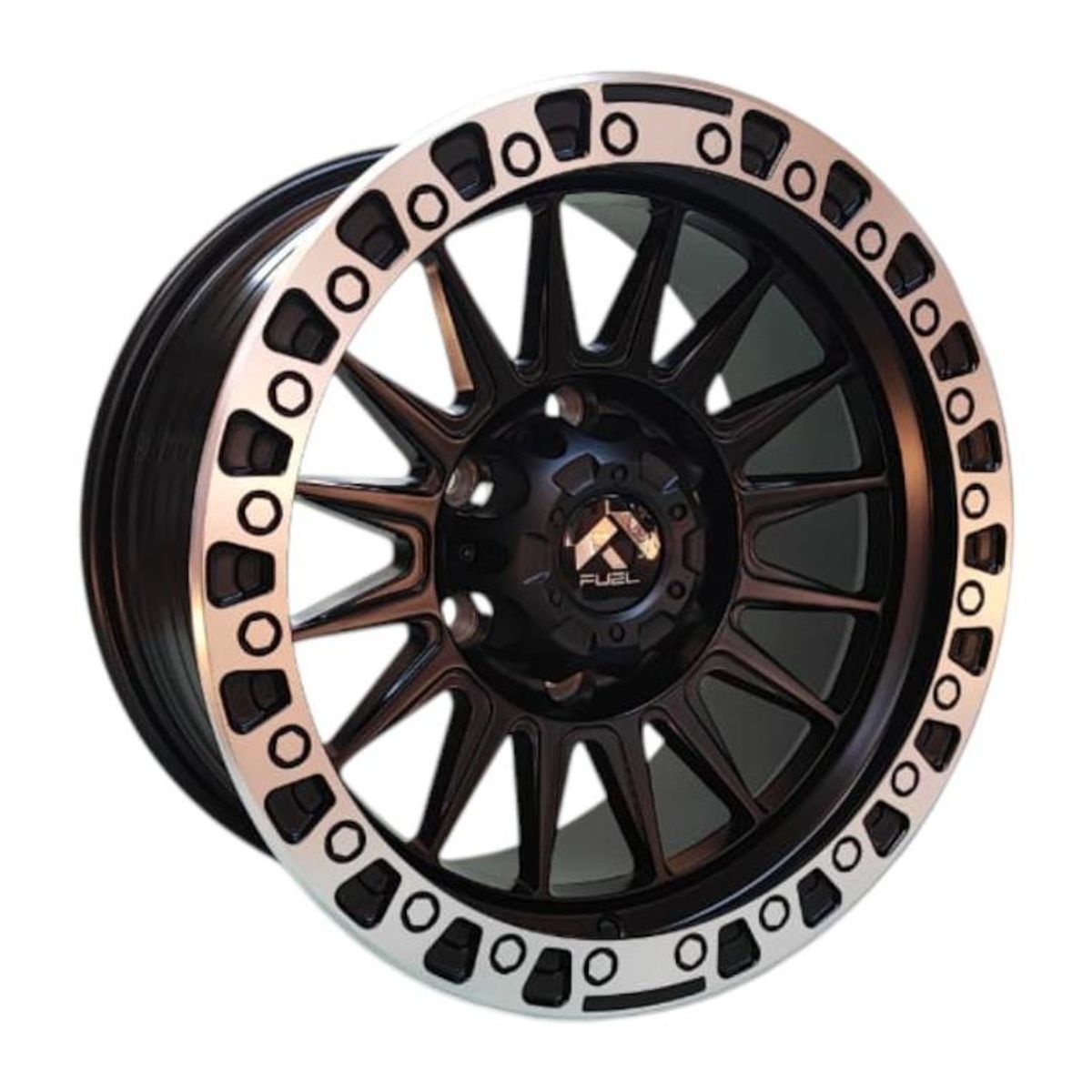 GENERICO - Juego de Llantas 16X8 6x1397 Et0 Matt black machin lip H007