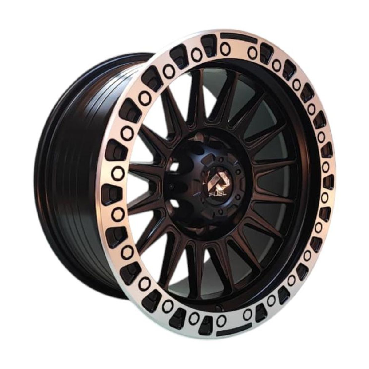 GENERICO - Juego de Llantas 16X8 6x1397 Et0 Matt black machin lip H007