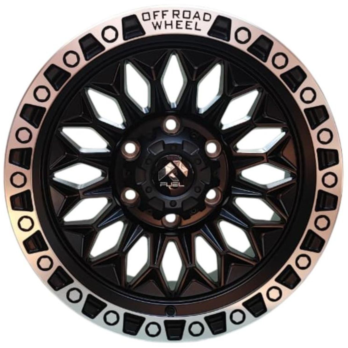 GENERICO - Juego de Llantas 16X8 6x1397 Et0 Matt black machin lip H057