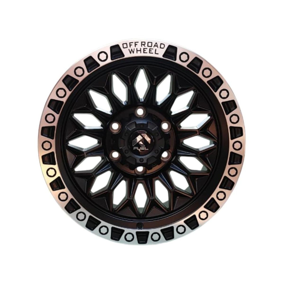 GENERICO - Juego de Llantas 16X8 6x1397 Et0 Matt black machin lip H057