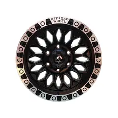 GENERICO - Juego de Llantas 16X8 6x1397 Et0 Matt black machin lip H057