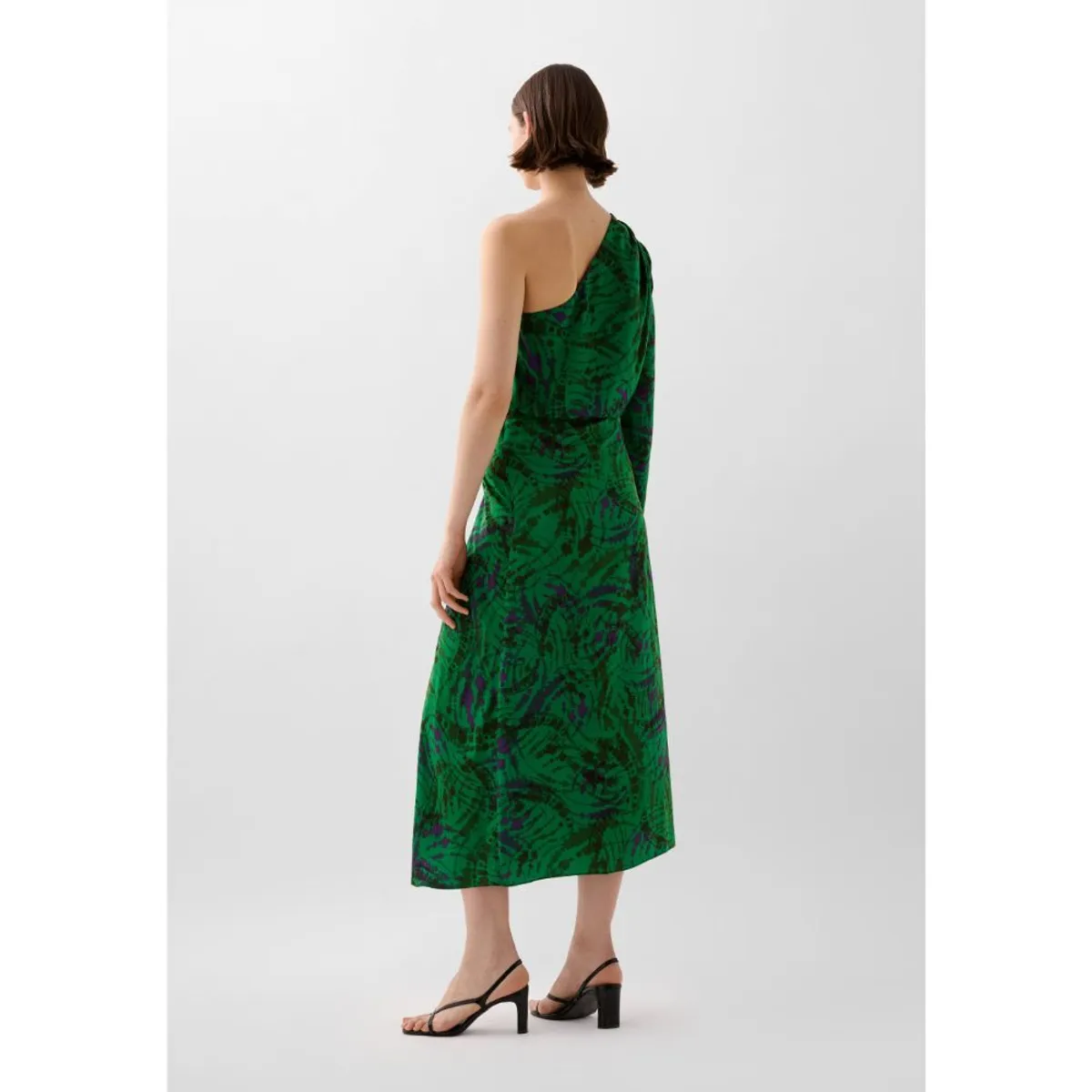 SCALPERS - FALDA MIDI PRINT DRAPEADO