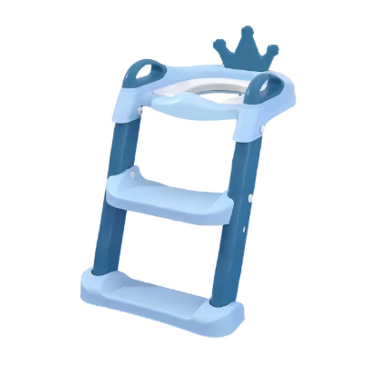 GENERICO - Escalera Asiento Adaptador Baño Para Niños Coronita Azul