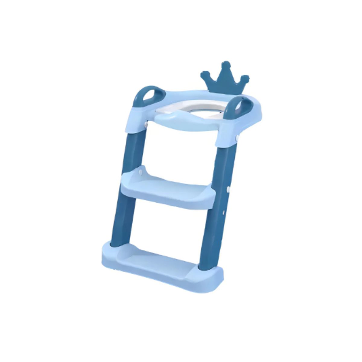 GENERICO - Escalera Asiento Adaptador Baño Para Niños Coronita Azul