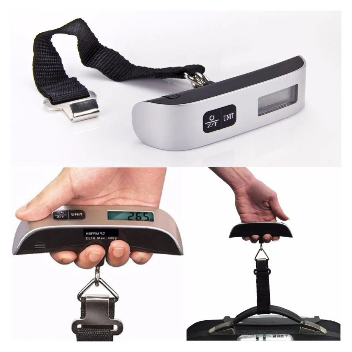 GENERICO - Pesa Balanza Digital Maleta Para Colgar 50Kg