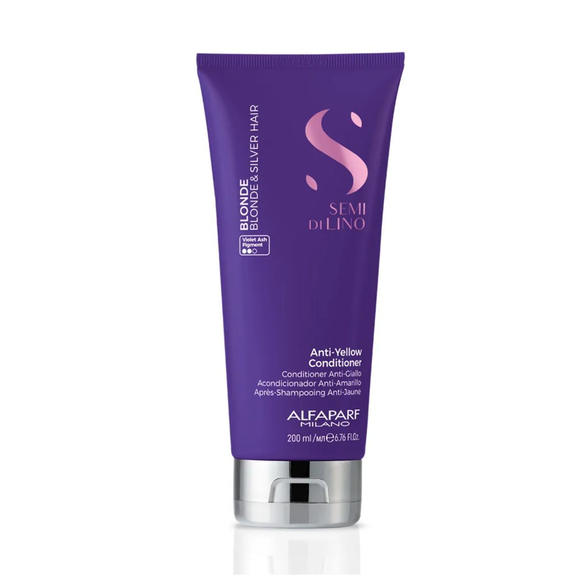ALFAPARF MILANO - Acondicionador Blonde Anti-Yellow Pigmento Violeta Alfaparf 200ml