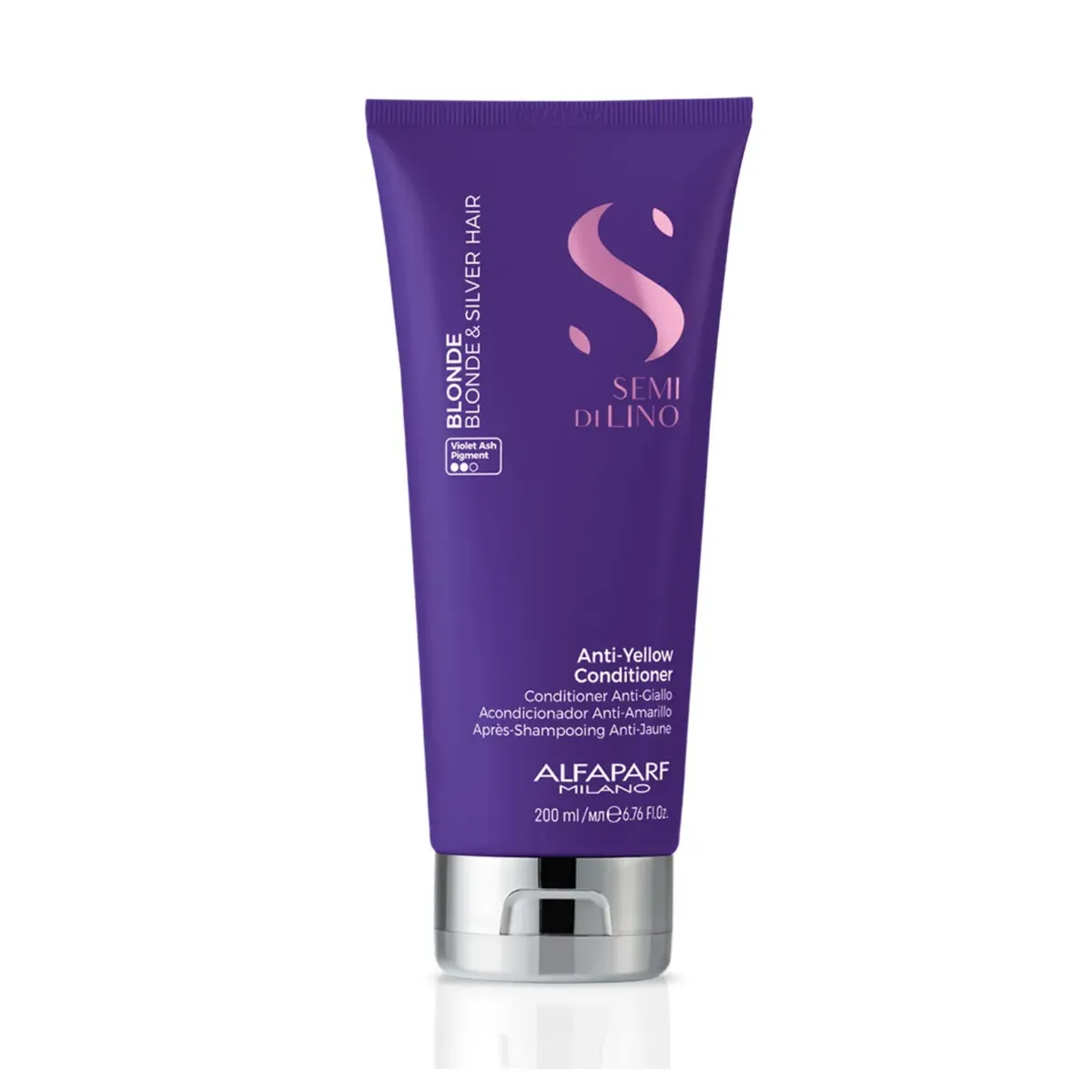 ALFAPARF MILANO - Acondicionador Blonde Anti-Yellow Pigmento Violeta Alfaparf 200ml