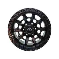 GENERICO - Juego de Llantas 17X85 6x1397 Et0 Matt Black 602 FSB