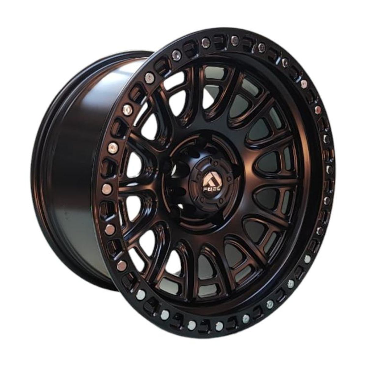 GENERICO - Juego de Llantas 17X9 5x1397 Et-12 MATT BLACK+RIVETS H134-7