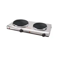 Cocina Eléctrica 2.250W 2 Platos Inox MGF8022