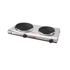 MAGEFESA - Cocina Eléctrica 2.250W 2 Platos Inox MGF8022