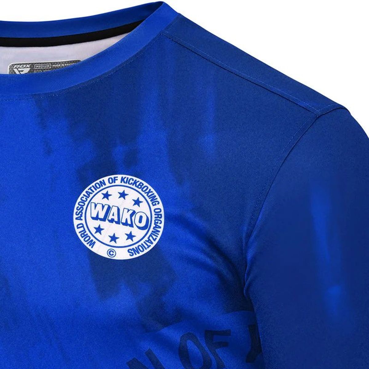 RDX - Polera Competicion Boxeo y Artes Marciales Wako Azul L