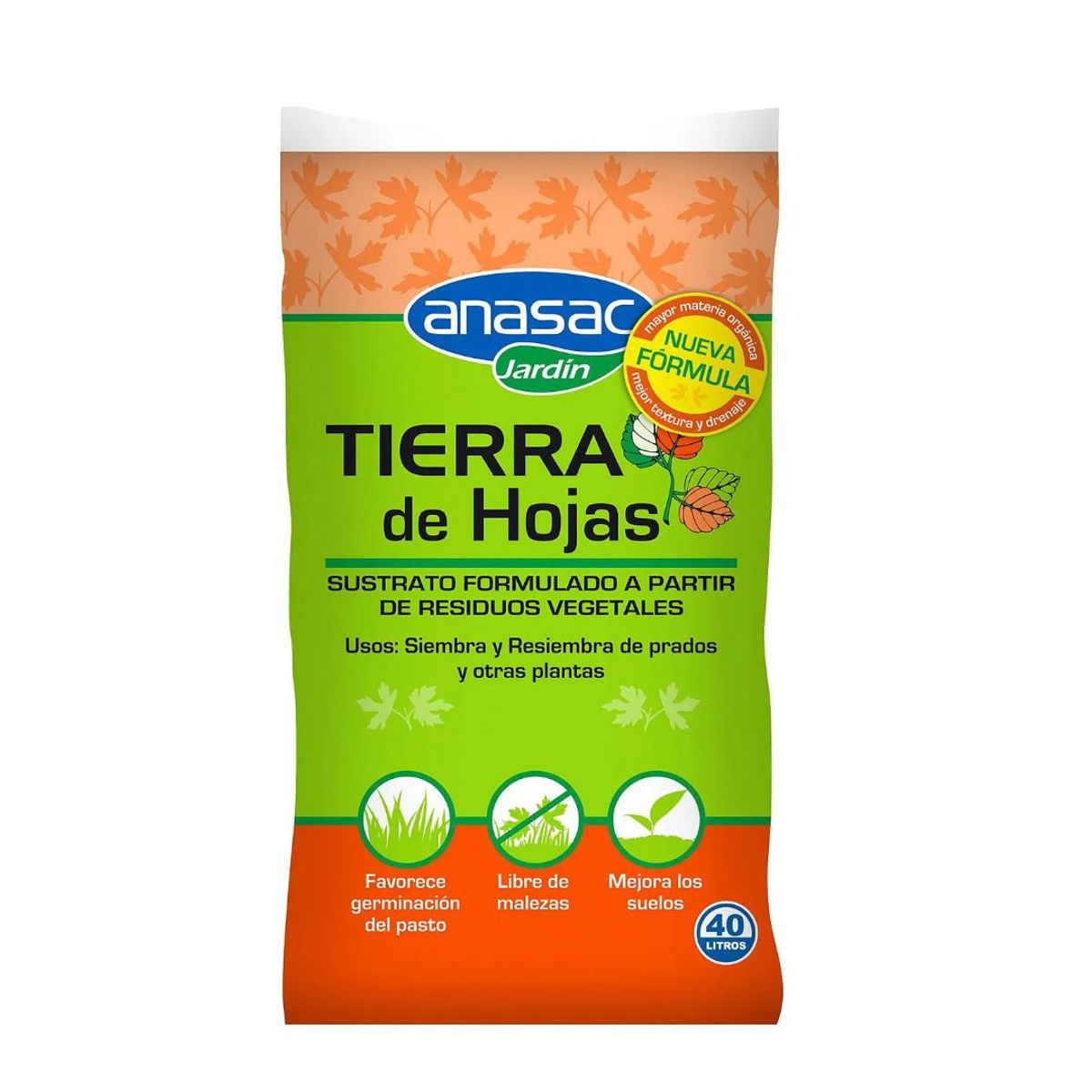 ANASAC - Tierra De Hojas 40L Sustrato Vegetal Anasac