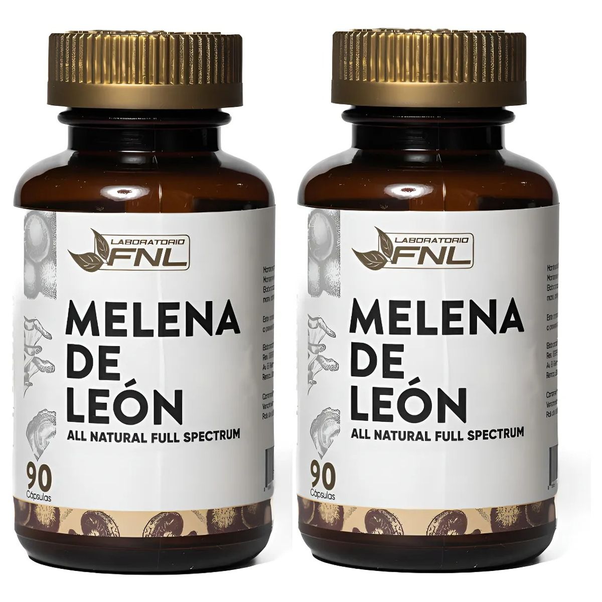 FNL - Melena De León Full Spectrum FNL - 180 Cápsulas Sin Sabor