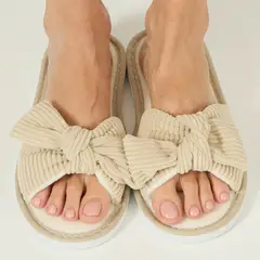 BARBIZON - Pantufla de Mujer Zapatilla Paris Taupe Claro