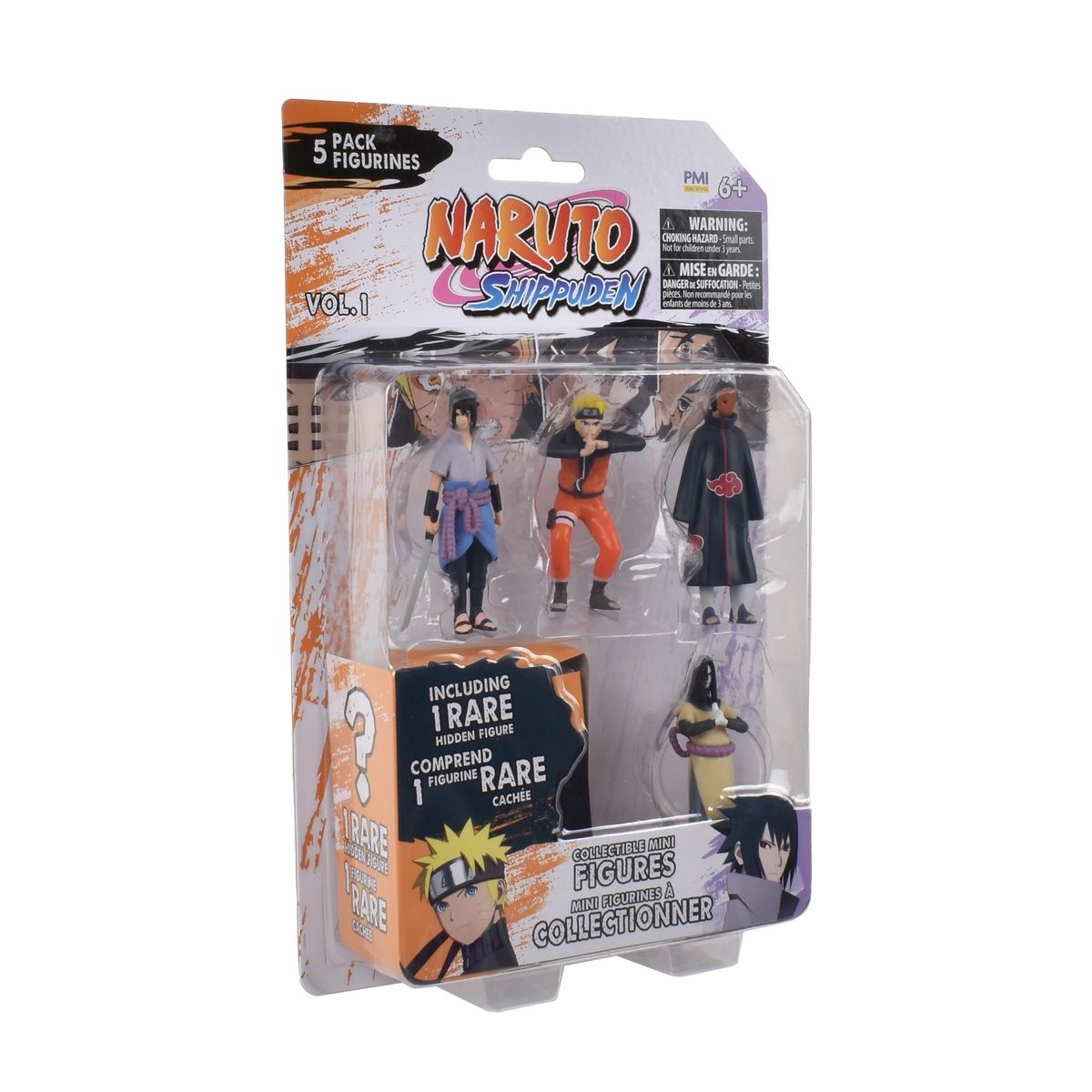 ANSALDO - Pack 5 Figuras Coleccionables 7 Cm Naruto - Sasuke
