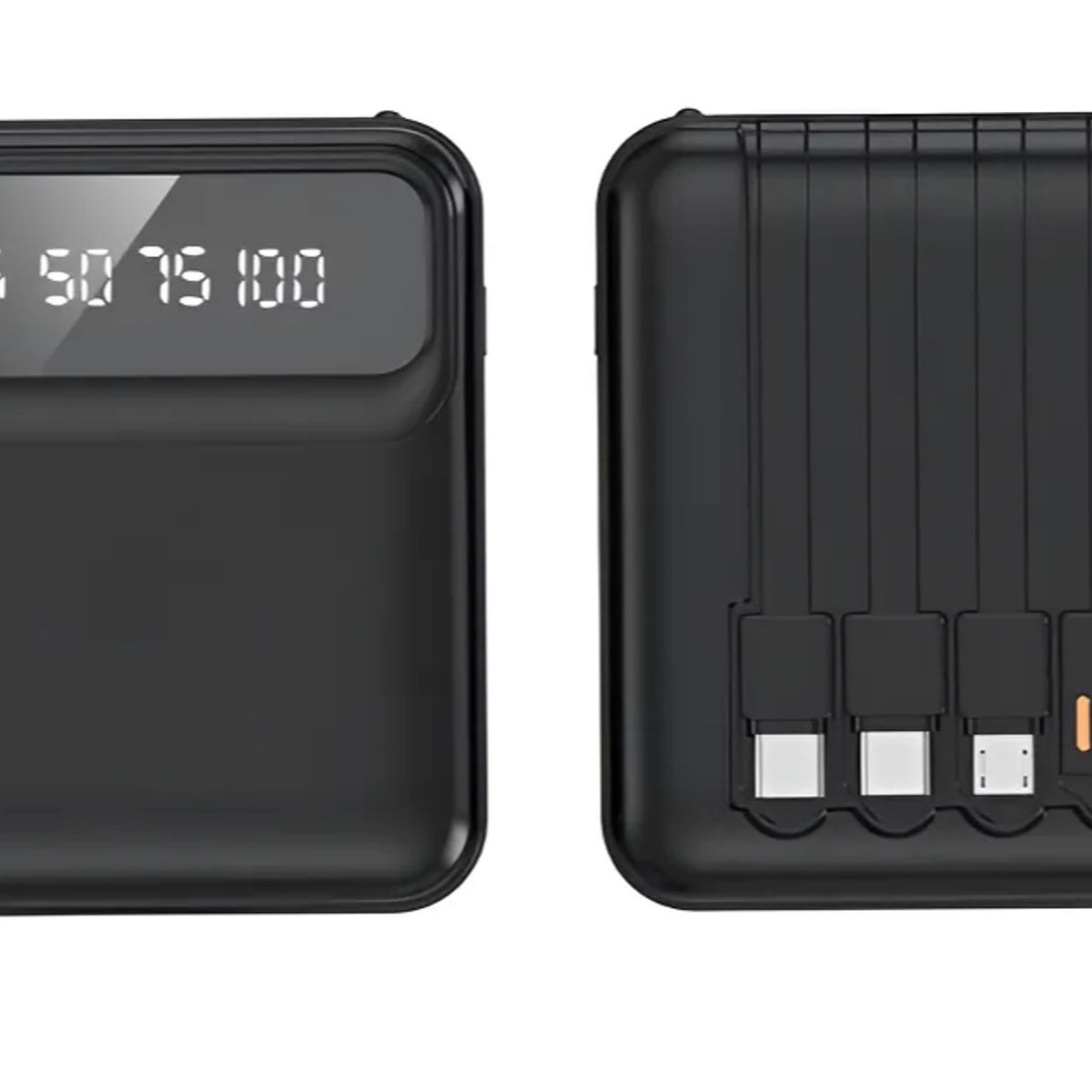 GENERICO - Power Bank 10000mah Carga Rápida Con Cables Oarmio