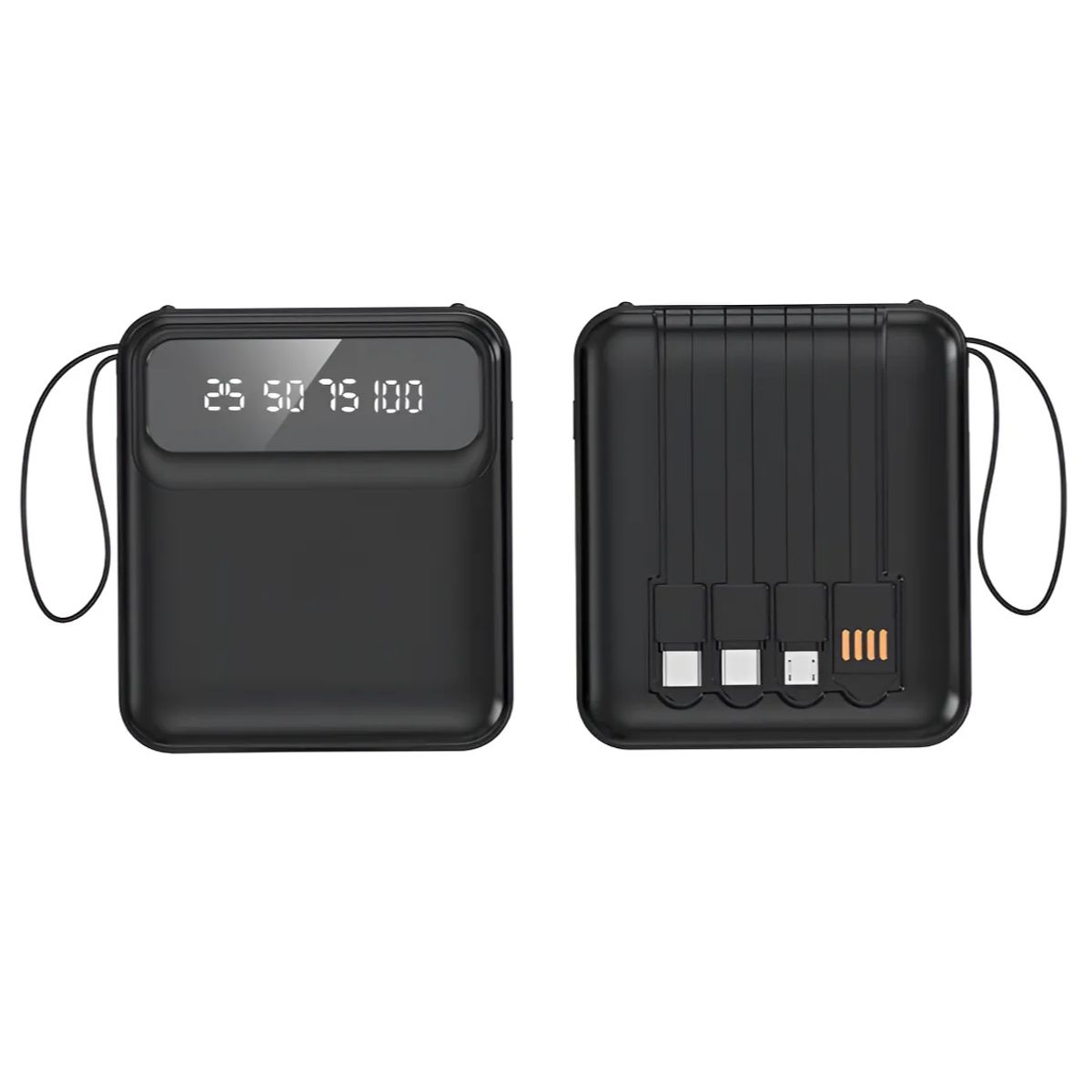 GENERICO - Power Bank 10000mah Carga Rápida Con Cables Oarmio