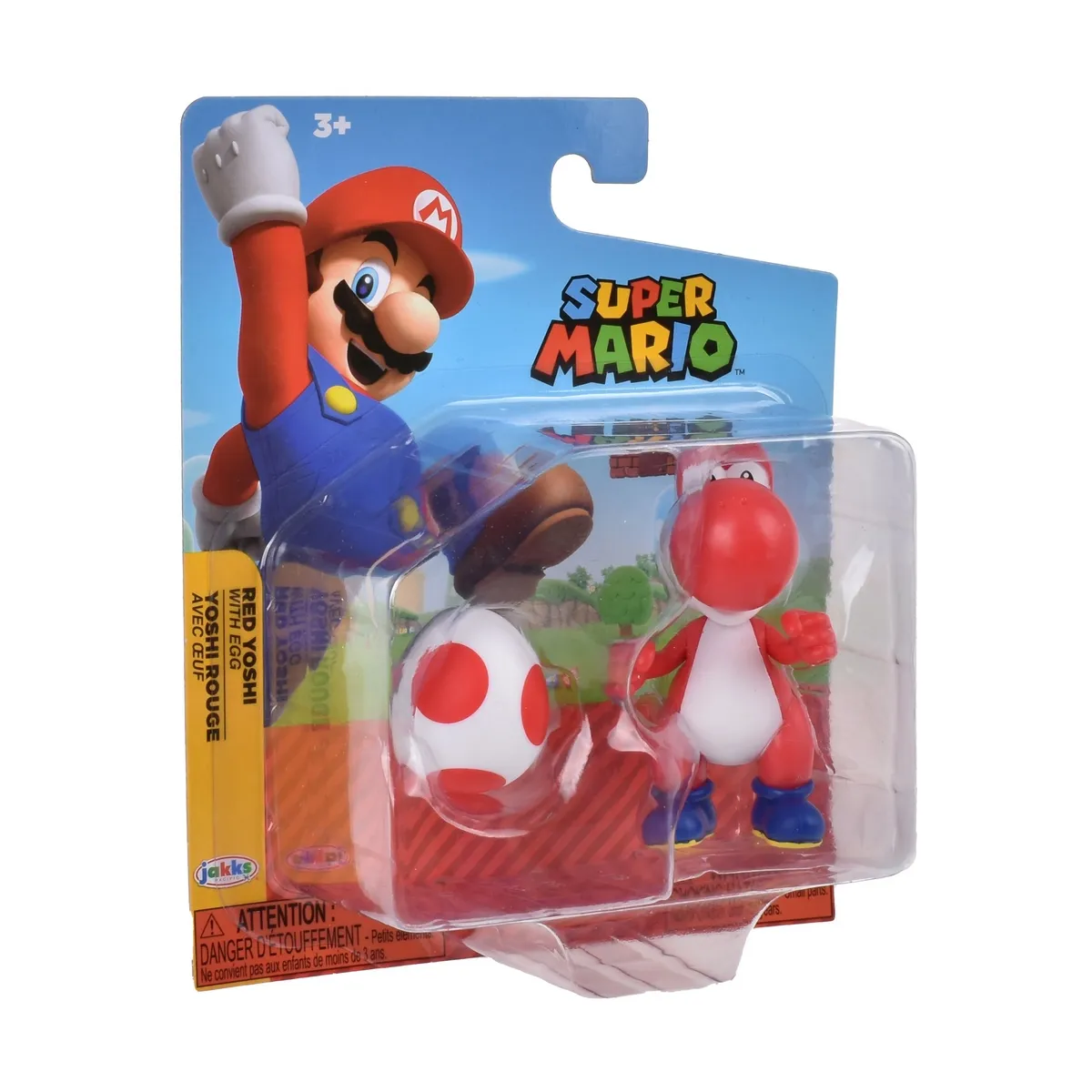 NINTENDO - Figura 6 Cm Con Acc Super Mario De Nintendo - Red Yoshi