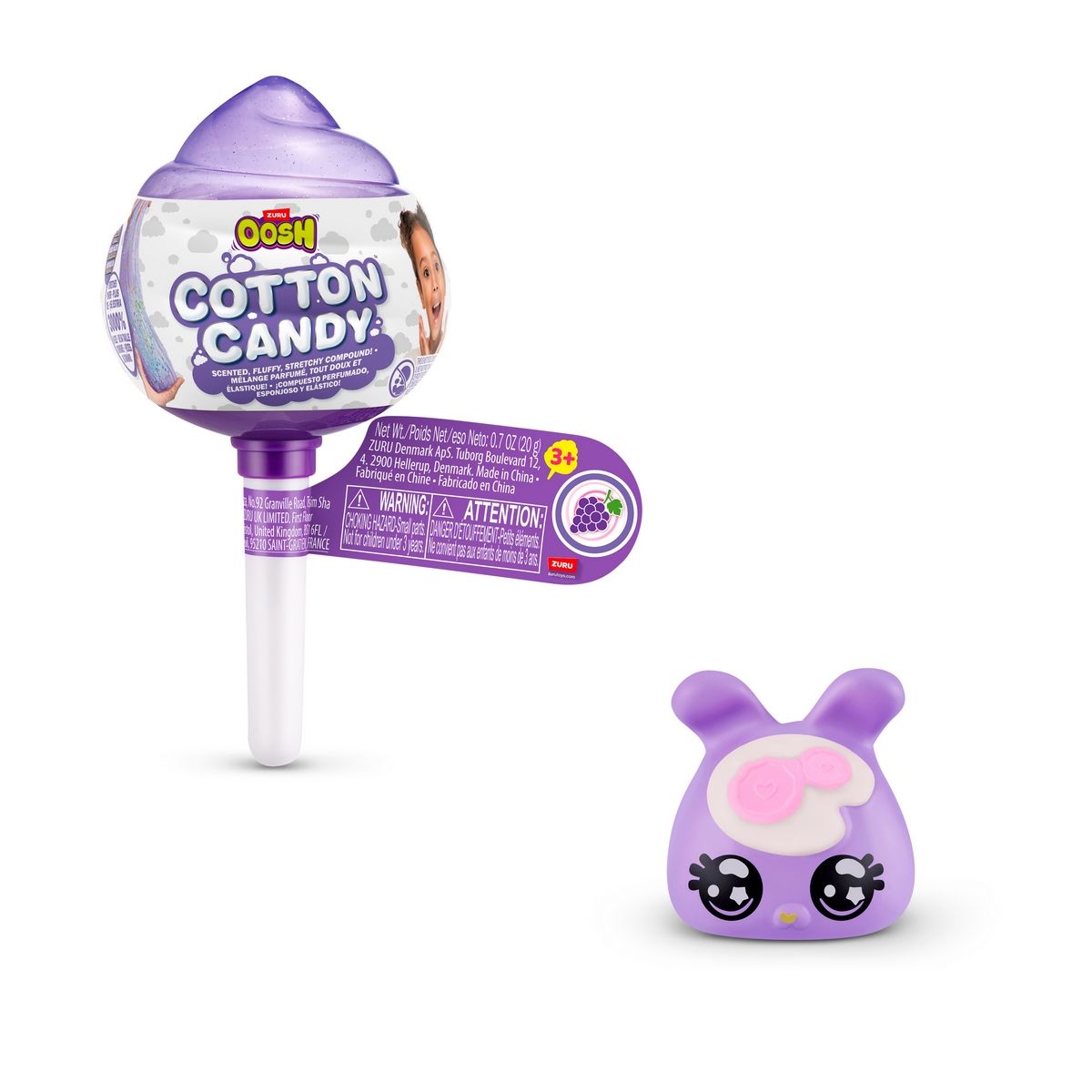 ANSALDO - Slime Cotton Candy Oosh - Morado