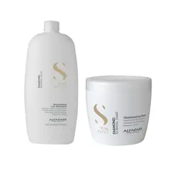 ALFAPARF MILANO - Pack Shampoo Y Mascara Illuminating Semi Di Lino Alfaparf