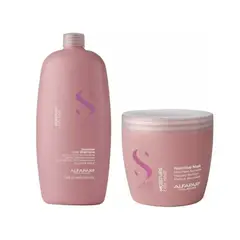 ALFAPARF MILANO - Pack Shampoo Y Mascara nutritive Semi Di Lino Alfaparf