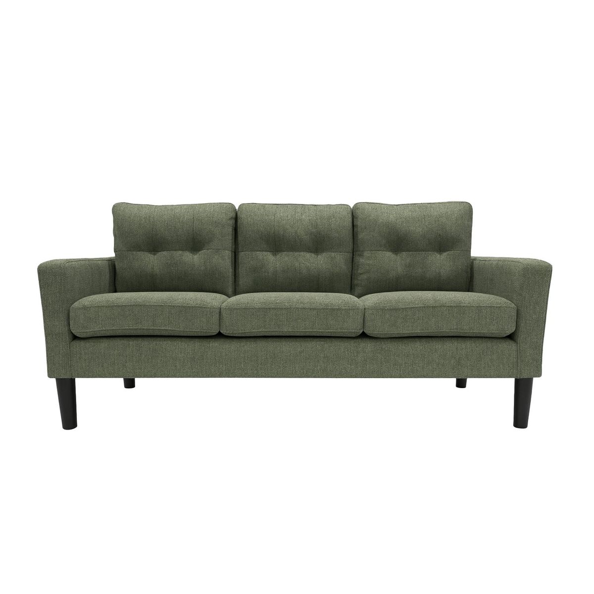 RELAN - Sofá 3 Cuerpos Relan Sutri Sillón Capitoné Verde