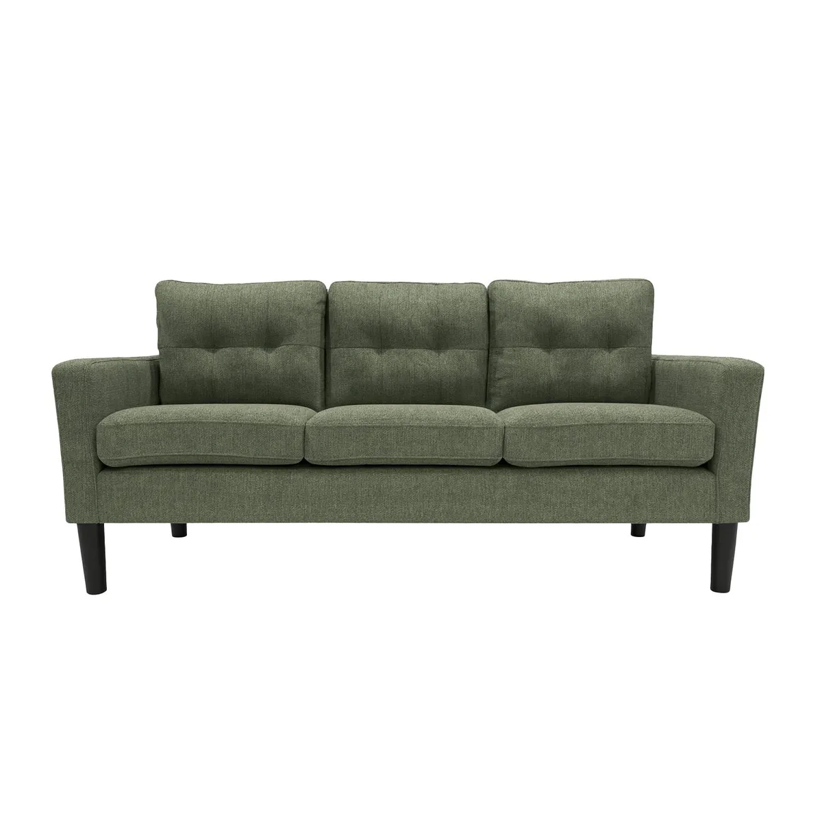 RELAN - Sofá 3 Cuerpos Relan Sutri Sillón Capitoné Verde