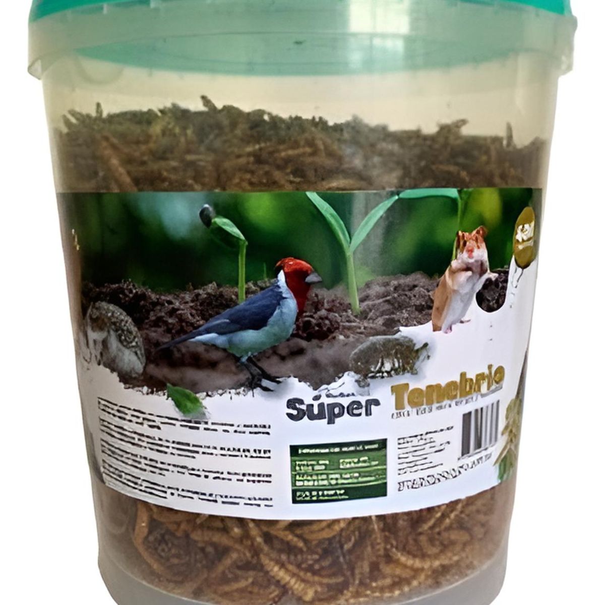 MARBEN PETS - Súper Tenebrios Deshidratados Para Aves Erizos Hámsters 400g