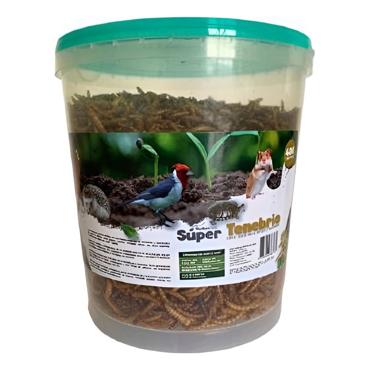 MARBEN PETS - Súper Tenebrios Deshidratados Para Aves Erizos Hámsters 400g