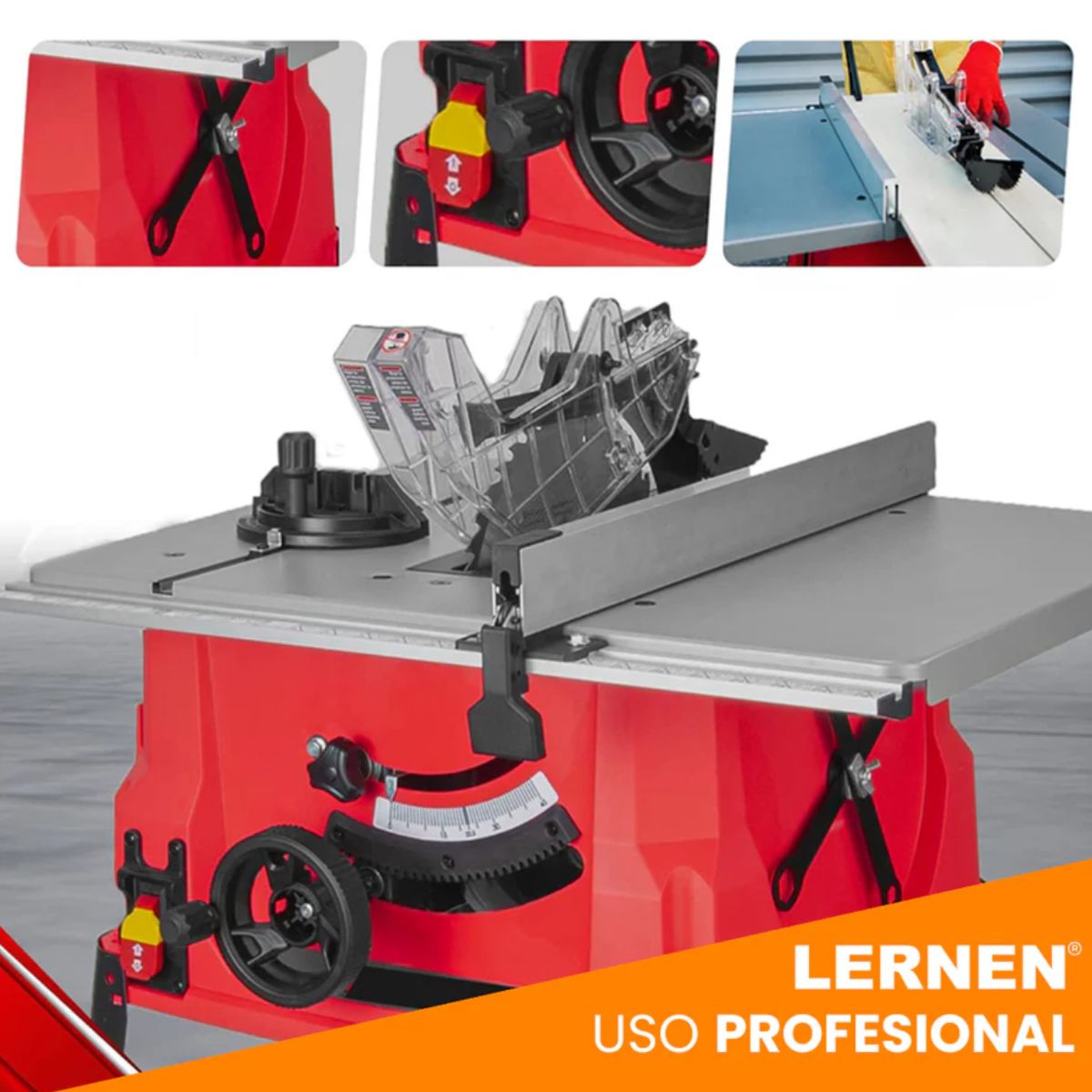 LERNEN - Sierra de Banco 2000W Lernen– Disco 254 mm (10”) con 2 Hojas Incluidas