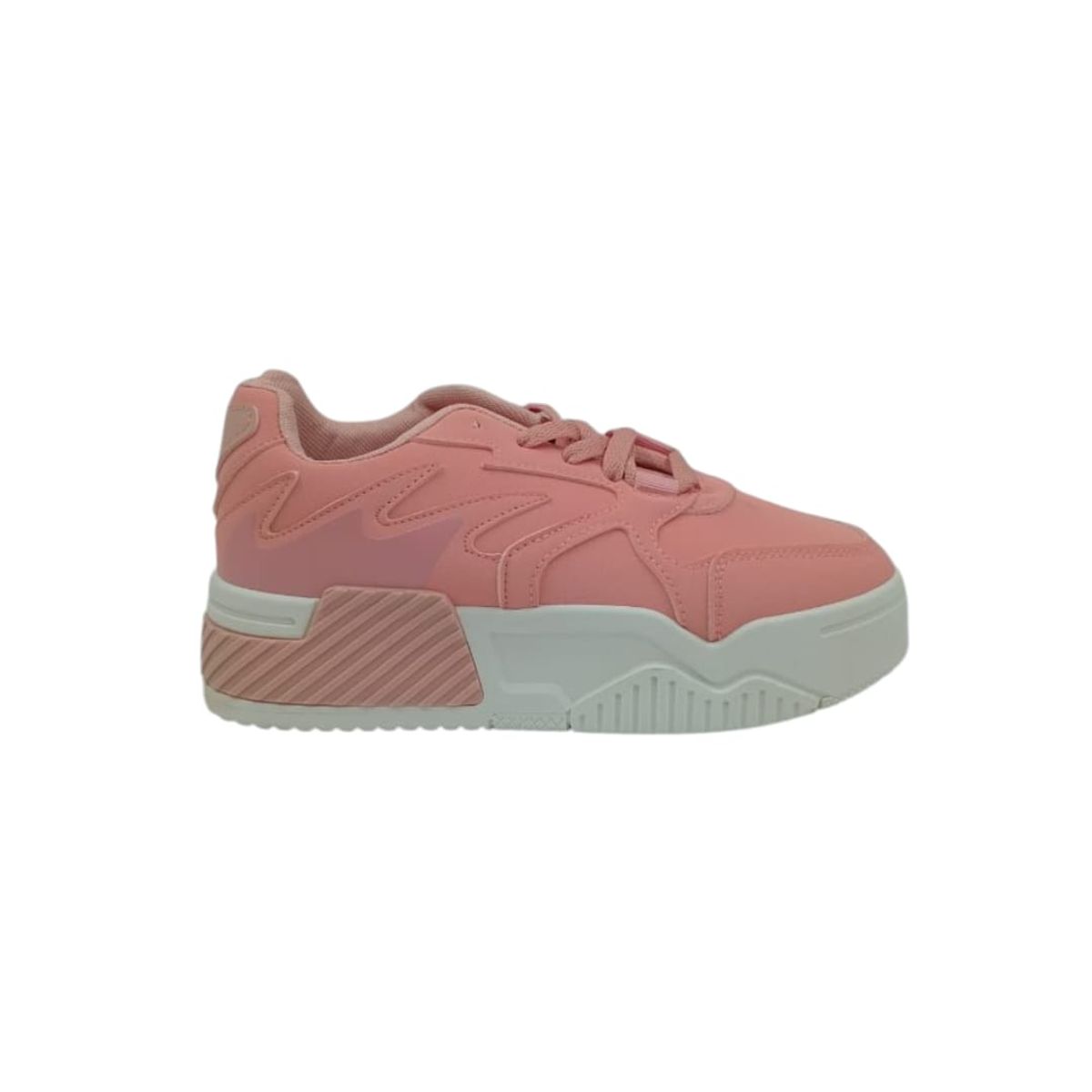 HERIEL - Zapatilla Rosa Plataforma Mujer