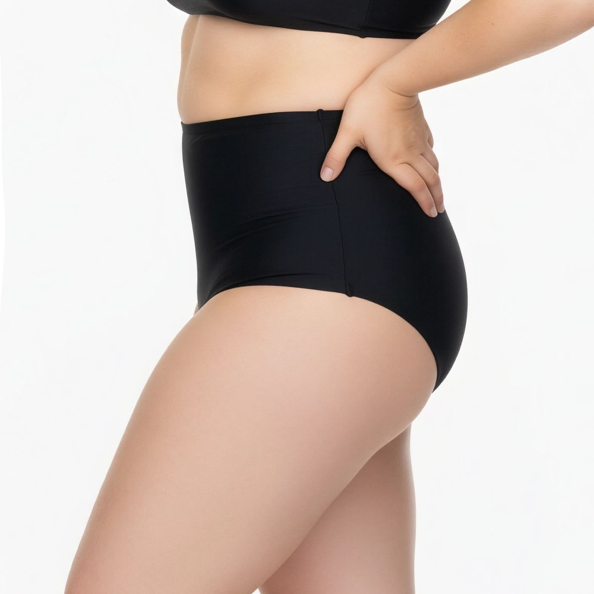 HIPSY SWIMWEAR - Parte de abajo bikini mujer tiro alto reductiva ALTA COBERTURA