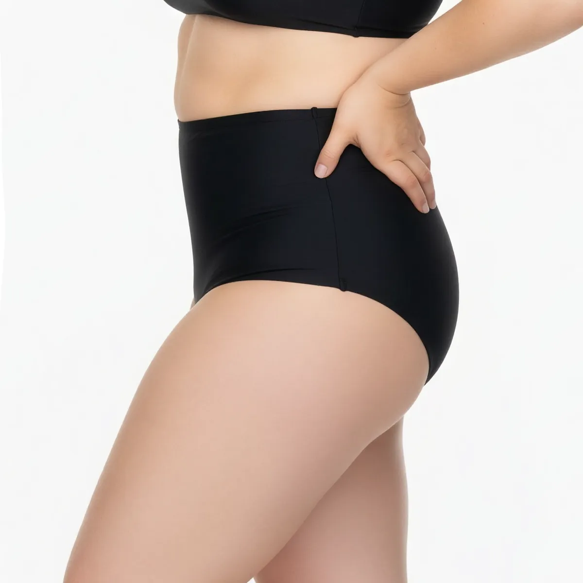 HIPSY SWIMWEAR - Parte de abajo bikini mujer tiro alto reductiva ALTA COBERTURA