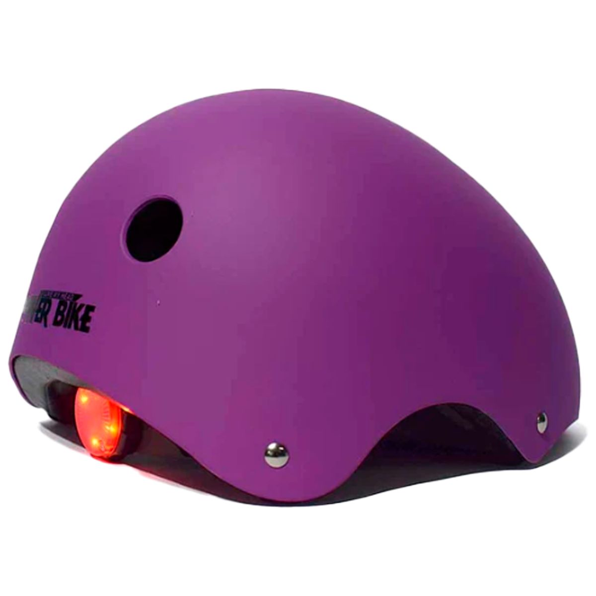 POWERBIKE - Casco Urbano con Luz Purpura Talla L